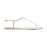 Diana Burano Thongs with Crystals and Rubber Sole