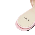 60mm Cantilevered Leather Mules