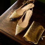 Madlyn 55 Degrade Strass Slingback