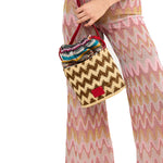 Small Printed Bucket Bag
