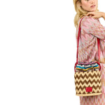 Small Printed Bucket Bag