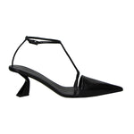 Tbar Mid Heel Leather Pump