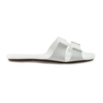 Natural Calf Leather Slides