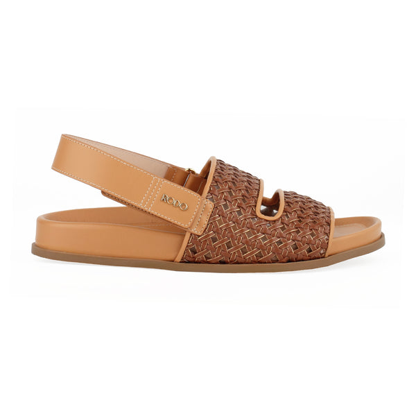 Gaia Woven Leather Sandals