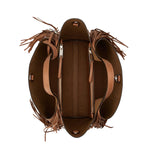 Fringed Logo Charm Mini Tote Bag