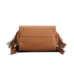 Fringed Logo Charm Mini Tote Bag