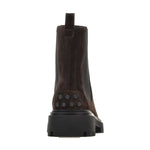 Pull On Lug Sole Suede Boots