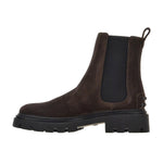 Pull On Lug Sole Suede Boots