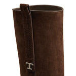 Timeless T Logo Plaque Knee High Boots