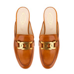 Kate Chain Leather Mules