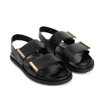 Barrette Double Strap Flat Sandal