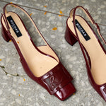 Belle Helene Mid Heel Logo Pumps