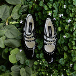 Camden Studded Triple Strap Mary Jane