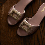 Cryilla Satin Buckle Slide