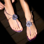 Crystal Orchid Sandal Flat