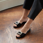 Cryilla Satin Buckle Slide