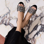 Daisy Crystal Embellished Slides