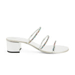 Dark Colourful 40mm Block Heel Slides