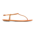 Diana R Swarovski Embellished T-Bar Flat Sandals