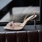 Floriane 80 Lace Strass Pump