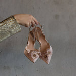 Floriane 80 Lace Strass Pump