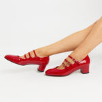 Kina Triple Strap 40mm Mary Jane