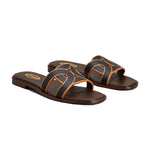 Kate Leather Chain Slides