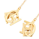 Chloe Letter Earrings