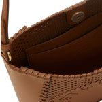 Logo Perforated Crossbody Bag