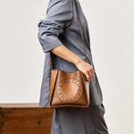 Logo Perforated Crossbody Bag