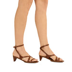 Lolita Strappy Mid Heel Sandals
