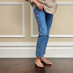 Lotus Crystal Embellished Flats