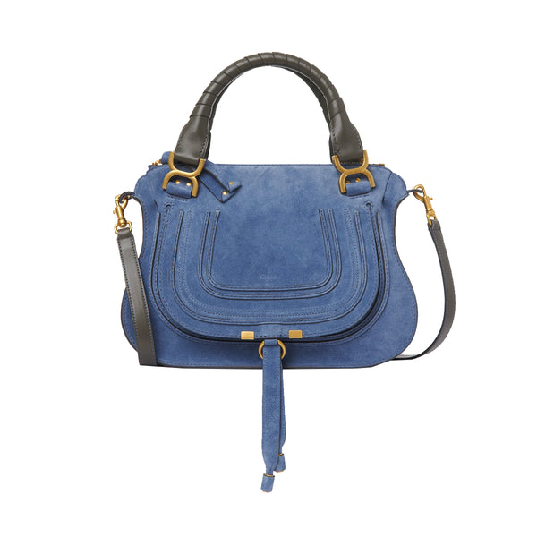 Marcie Double Carry Suede Bag