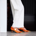 Satin Toe Cap Mary Jane Pump