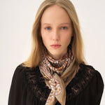 Paisley Print Square Scarf