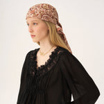 Paisley Print Square Scarf