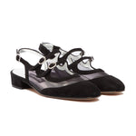 Peche Night Mesh Double Strap Slingback