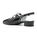 Queen Studded Mary Jane Flat