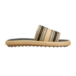 Raffia Striped Slides