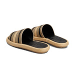 Raffia Striped Slides