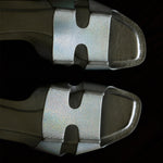 Natural Calf Leather Slides