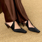 Spur Mid Heel Pump