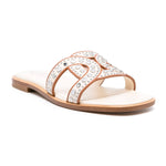 Studded Kate Chain Slides
