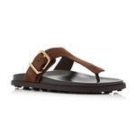 Buckled Suede Thongs