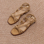 Uma Knotted Leather Sandals