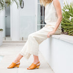 Daren Plexi Heel Nappa Wedge