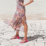 Clementyne 40 Crystal Block Heel Sandals