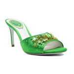 Alexane 80 Peridot Strass Mule