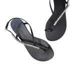 Crystal Detail Flat Sandals