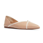 Avner Blanket Stitched Leather Ballet Flats